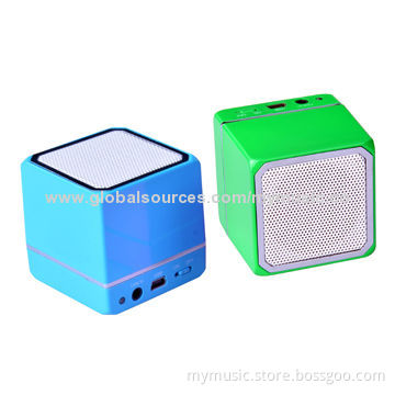 Loud sound, heavy bass Bluetooth mini speaker with 2.5W output and colorful printing